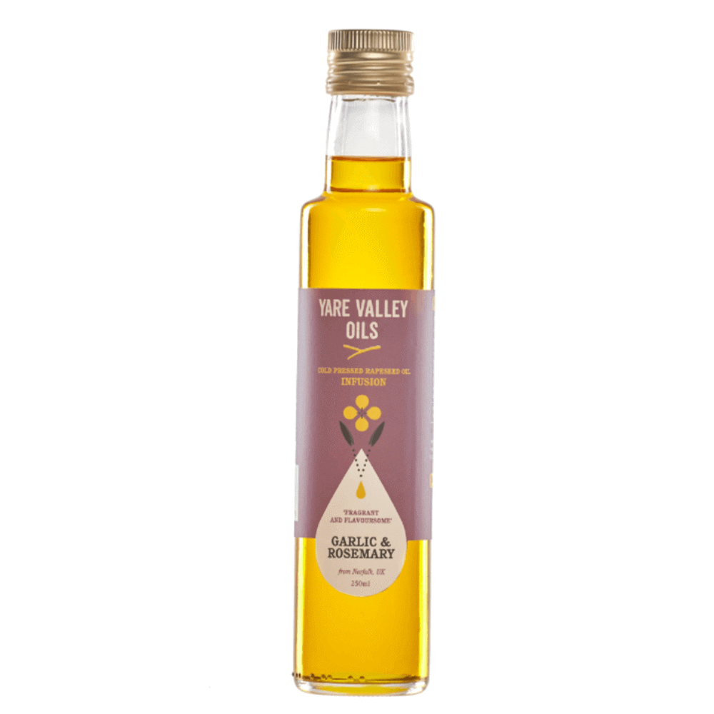 Yare Valley Garlic & Rosemary Infused Cold Pressed Rapeseed Oil 250ml